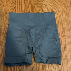 Set Active Blue High-Waisted Shorts